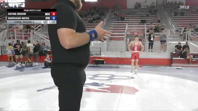 190 lbs Cons. Round 3 - Zayne Zeeuw, Michigan Grappler Training Center vs Santiago Moya, Beat The Streets Chicago-Oak Park
