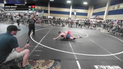 150 lbs Round Of 64 - Justin Bryant, Rise vs Cash DeWitt, San Marcos HS