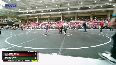 80 lbs 3rd Place Match - Elyaz Martinez, Westy Futures vs Aiden Vargas, Maverick Elite