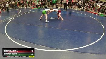 82 lbs Champ. Round 1 - Ephraim Kinsey, Morgan Wrestling Club vs Hayden Jacobs, Payson Lions Wrestling Club