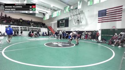 150 lbs Cons. Round 2 - Michael Villarreal, Rancho Mirage vs Ethan Reitz, El Rancho