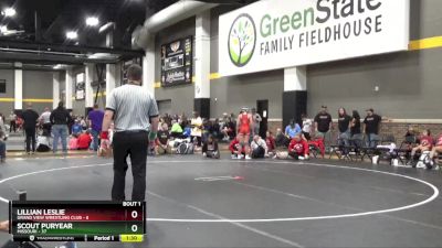 120 lbs Round 1 (4 Team) - Scout Puryear, Missouri vs Lillian Leslie, Grand View Wrestling Club