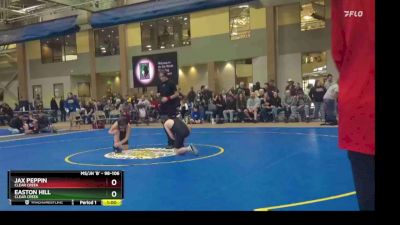 98-106 lbs Round 2 - Jax Peppin, Clear Creek vs Easton Hill, Clear Creek