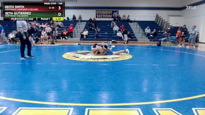 149 lbs Quarterfinal - Keith Smith, Southeast Community College vs Seth Gutierrez, Northeast Oklahoma