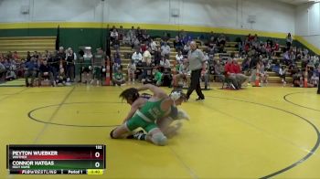 132 lbs Cons. Round 4 - Peyton Wuebker, Whitmer vs Connor Hatgas, Holy Name