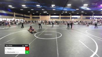 190 lbs Quarterfinal - Drake Fields, Red Wave WC vs Harvey Blackwater, Dennehotso Hawks Athletic