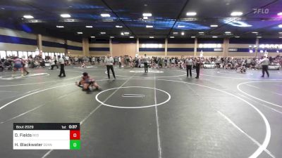 190 lbs Quarterfinal - Drake Fields, Red Wave WC vs Harvey Blackwater, Dennehotso Hawks Athletic