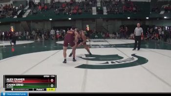 174 lbs Quarterfinal - Alex Cramer, Central Michigan vs Caden Ernd, Illinois