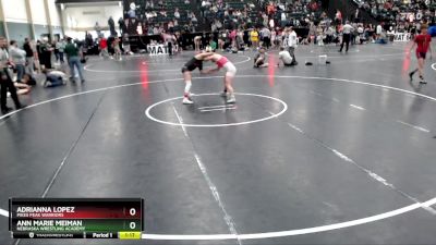 136-148 lbs Semifinal - Ann Marie Meiman, Nebraska Wrestling Academy vs Adrianna Lopez, Pikes Peak Warriors