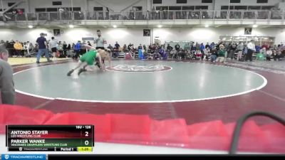 126 lbs Champ. Round 3 - Antonio Stayer, Leo Wrestling Club vs Parker Wanke, Vincennes Grapplers Wrestling Club