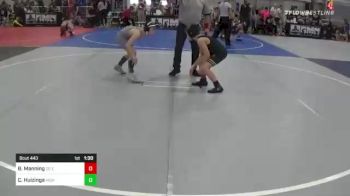 78 lbs Semifinal - Branz Manning, Dc Elite vs Calvin Huizinga, High Performance Lab