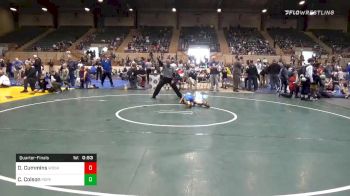 55 lbs Quarterfinal - Declan Cummins, Woodstock Wrestling Club vs Caleb Colson, Pope Junior Wrestling Club