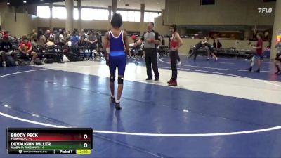 106 lbs 6th Wrestleback (32 Team) - Brody Peck, Funky Boyz vs Devaughn Miller, Alabama Takedown