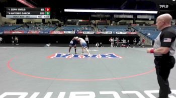 285 lbs 3rd Place Match - 6 Antonio Garcia, Corban vs 1 Zeph Sivels, Midland