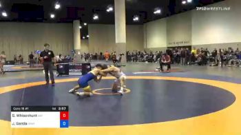 57 kg Consolation - Gabe Whisenhunt, Mat Sense Wrestling vs Jacob Garcia, Spartan Mat Club