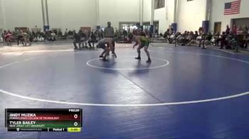 174 lbs Prelim - Andy Muzika, Pennsylvania College Of Technology vs Tyler Bailey, New Jersey City University