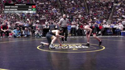 172 lbs Semifinal - Brady Collins, Clearfield vs Gage Wentzel, Montoursville