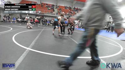 110 lbs Consolation - Kyran Anderson, Fort Gibson Youth Wrestling vs Brody Buttery, Vian Wrestling Club