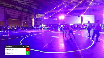 156 lbs Semifinal - Quincy Kreutzer, Unattached vs Rayden Lee, Bear Cave WC