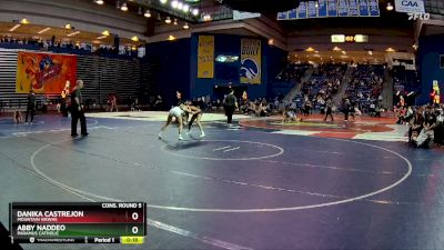 120 lbs Cons. Round 5 - Danika Castrejon, Mountain ViewHS vs Abby Naddeo, Paramus Catholic