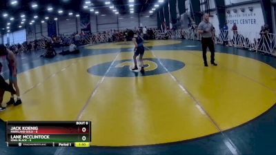 60 lbs Rd# 5- 3:45pm Friday Final Pool - Jack Koenig, Maryland GOLD vs Lane McClintock, Iowa Black