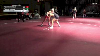 145 lbs Round 1 - Sierra Metcalf, North Scott vs Grady Woods, Williamsburg