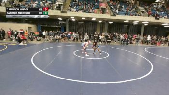 145 lbs Cons. Round 2 - Madison Minson, Hampshire vs Patience Anderson, East St. Louis (Sr.)