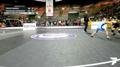 Intermediate Boys - 93 lbs Quarters - Rocco Orozco, Vacaville Wrestling Club vs Wolfgang Fronhofer, Beat The Streets - Los Angeles