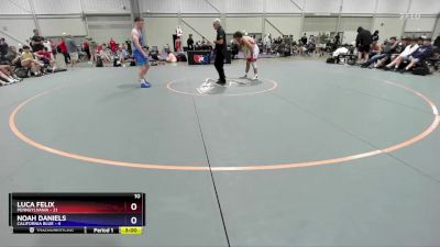 165 lbs Round 1 (8 Team) - Luca Felix, Pennsylvania vs Noah Daniels, California Blue