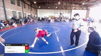 110 lbs Rr Rnd 1 - Austin Fagan, Fort Gibson Youth Wrestling vs Cale Spaulding, Hilldale Youth Wrestling Club