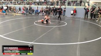 93 lbs Quarterfinal - Rhys Warzewick, Mid Valley Wrestling Club vs Maxwell Cottrell, Pioneer Grappling Academy