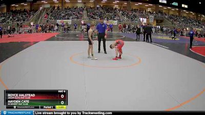 84 lbs Quarterfinal - Royce Halstead, Salem Elite Mat Club vs Hayden Cate, Hi Desert Mat Club