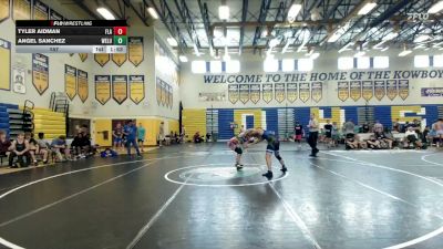 157 lbs Round 1 (8 Team) - Angel Sanchez, Wellington Blue vs Tyler Aidman, Florida Supreme
