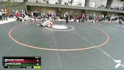 138 lbs Cons. Round 2 - Benjamin Funston, WA vs Cooper Ellison, OH