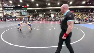 75 lbs Quarterfinal - Aksel Polson, Thermopolis Wrestling Club vs Cooper Tabbert, Shepherd Wrestling Club
