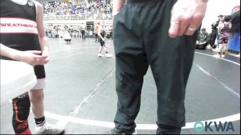 49 lbs Consi Of 8 #2 - Briggs Cole, Weatherford Youth Wrestling vs Mason Hayman, Barnsdall Youth Wrestling