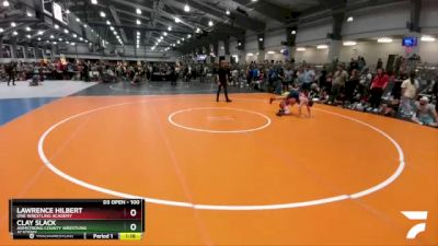 100 lbs Quarterfinal - Lawrence Hilbert, ONE Wrestling Academy vs Clay Slack, Armstrong County Wrestling Academy