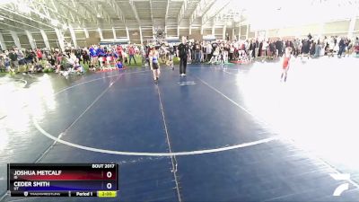 59 lbs Quarterfinal - Joshua Metcalf, ID vs Ceder Smith, UT