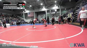100-105 lbs Rr Rnd 3 - Izzabela Huddleston, Skiatook Youth Wrestling vs Dylan Hollingsworth, Kiefer Youth Wrestling Club
