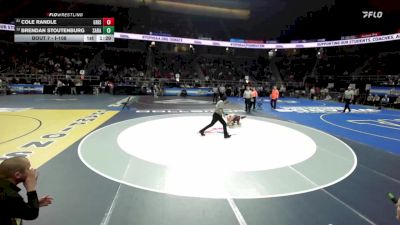 I-108 lbs Champ. Round 1 - Cole Randle, Grand Island vs Brendan Stoutenburg, Saratoga