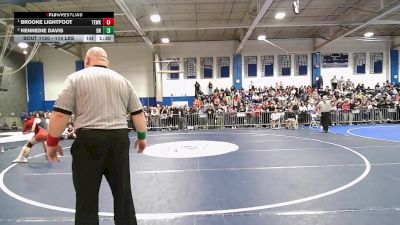 114 lbs Semifinal - Brooke Lightfoot, Tewksbury vs Kennedie Davis, Bridgewater-Raynham