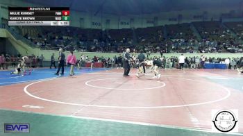 100 lbs Quarterfinal - Millie Rumsey, Pawhuska Huskies JH vs Karlye Brown, Wagoner