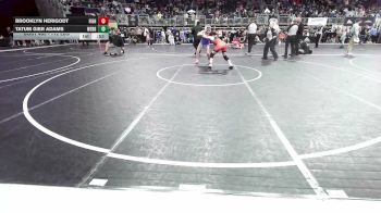 112 lbs Consi Of 8 #2 - Brooklyn Herigodt, Fighting Turtles WC vs Tatum Gier Adams, Webb City Youth Wrestling