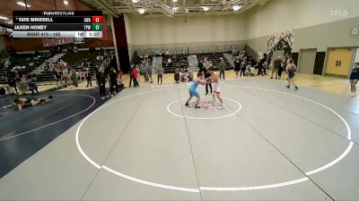 132 lbs Cons. Round 2 - Jaxen Honey, Team Prestige Wrestling vs Tate Mikesell, Sanderson Wrestling Academy