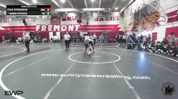 144 lbs Semifinal - Cole Stevenson, Gunn vs James Otuhiva, Palo Alto Hs