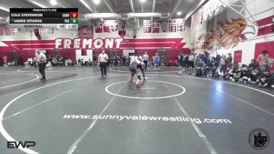 144 lbs Semifinal - Cole Stevenson, Gunn vs James Otuhiva, Palo Alto Hs