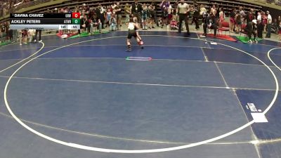 70 lbs Quarters - Davina Chavez, Gold Rush Wrestling vs Ackley Peters, Athlos Wrestling