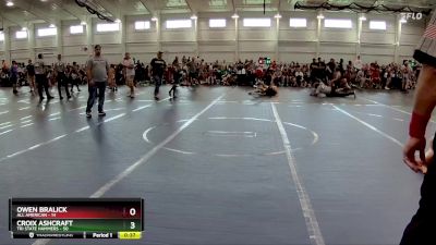 96 lbs Round 4 (8 Team) - Croix Ashcraft, Tri State Hammers vs Owen Bralick, All American