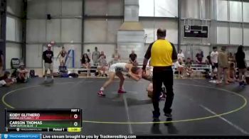 167 lbs Semis & 1st Wrestleback (8 Team) - Kody Glithero, Indiana Outlaws 1 vs Carson Thomas, Team Gotcha Blue