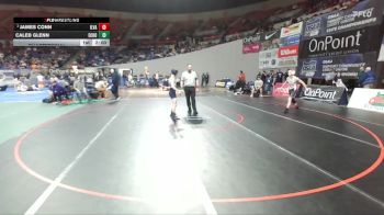 2A/1A Boys 120 Quarterfinal - James Conn, Illinois Valley Boys vs Caleb Glenn, Echo Boys